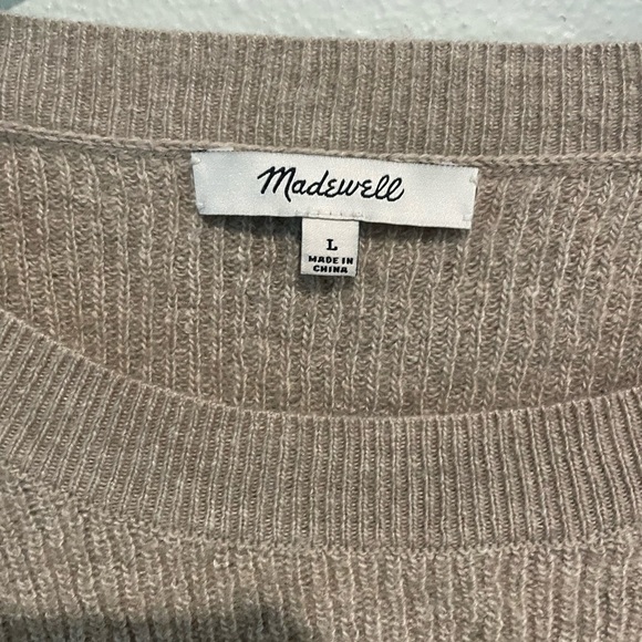 Madewell Tan Crew Neck Sweater Relaxed Fit - Picture 2 of 5